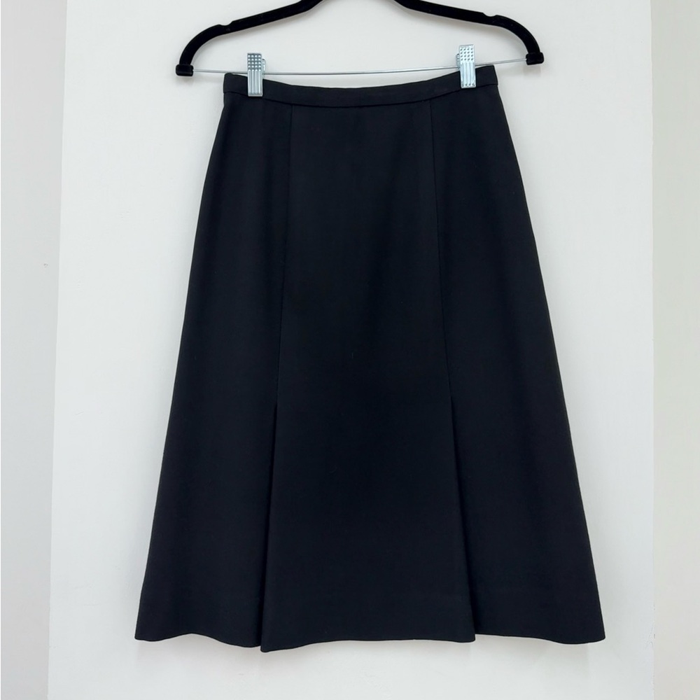 Vintage Valentino Pleated Wool Skirt